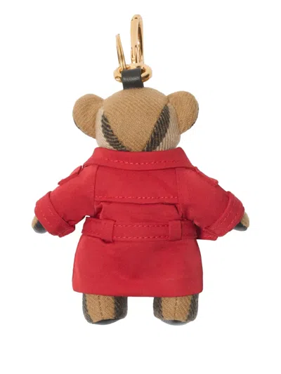Burberry Thomas Bear Charm In Red