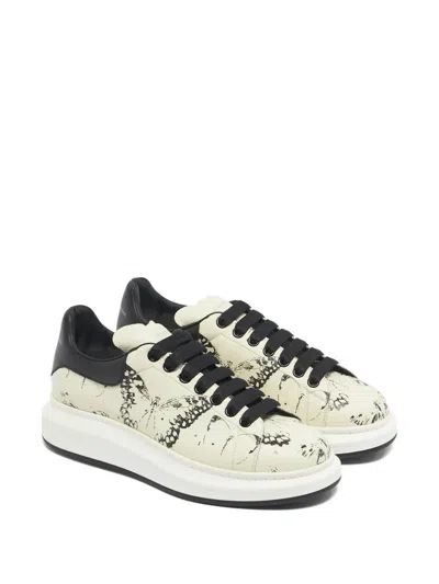 Pre-owned Alexander Mcqueen Lace-up Leather Sneakers In Neutral