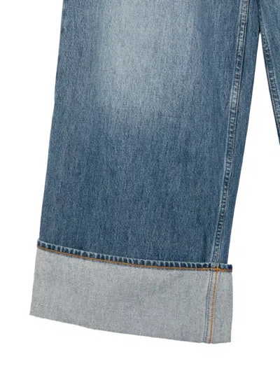 Helmut Lang Low-rise Wide-leg Jeans In Animal Print