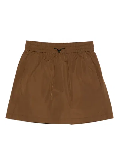 Apc Marrion Drawstring-waistband Mini Skirt In Brown