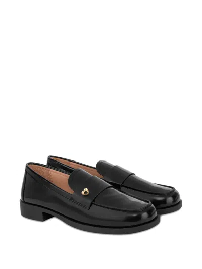 Love Moschino Heart Detail Loafers In Multi