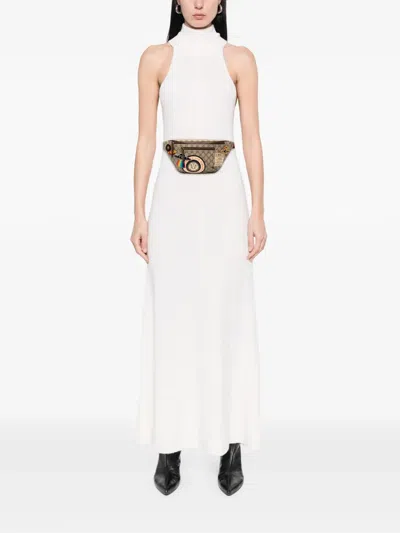 Pre-owned Gucci 2016-2025 Gg Supreme Courrier Belt Bag In Brown