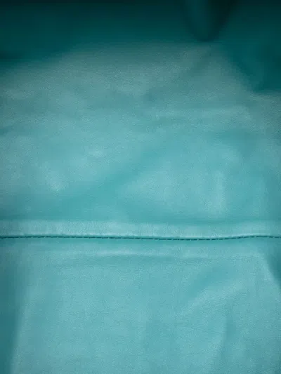 Pre-owned Bottega Veneta 2013-2025 Lambskin The Pouch Clutch Bag In Blue