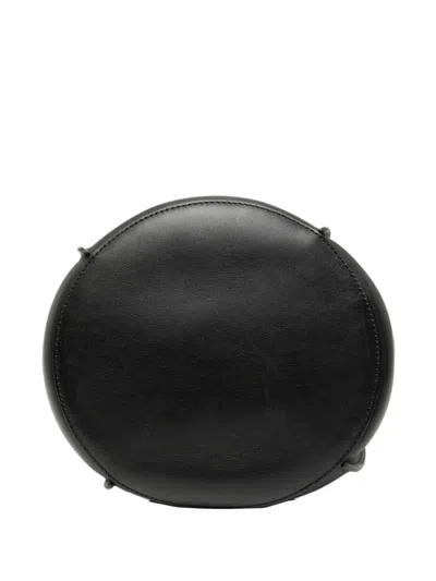 Pre-owned Celine 2018 Nano Leather Big Bag Bucket Crossbody Bag In Black