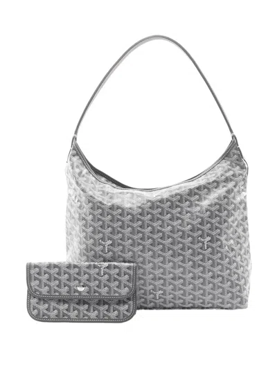 Pre-owned Goyard 2024 Ine Boheme Hobo Shoulder Bag In Gray