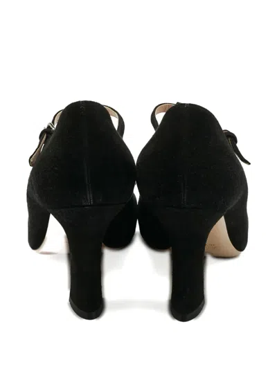 Pre-owned Miu Miu Bow-detail Pumps In Black