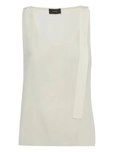 Pre-owned Joseph Silk Sleeveless Top In Neutral