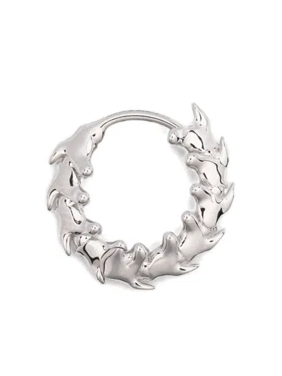 Shaun Leane Serpent's Trace Mini Hoop Single Earring In Silver