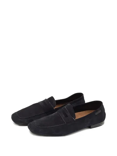 Pre-owned Tom Ford Suede Loafers In Blue