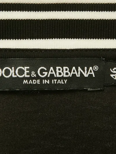 Pre-owned Dolce & Gabbana Bird Of Paradise-print T-shirt In Black