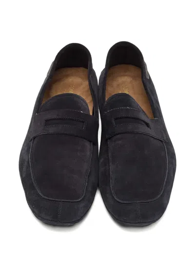 Pre-owned Tom Ford Suede Loafers In Blue