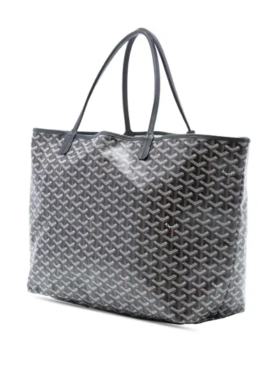 Pre-owned Goyard 2017 Ine Saint Louis Gm Tote Bag In Black