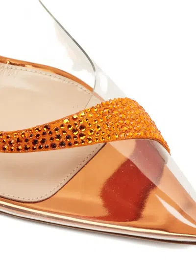 Pre-owned Gianvito Rossi Hortensia Embellished Court Pumps In White