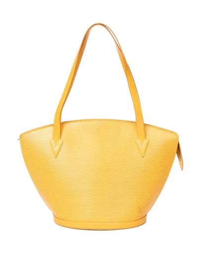 Pre-owned Louis Vuitton 1990 Jacques Pm Handbag In Yellow