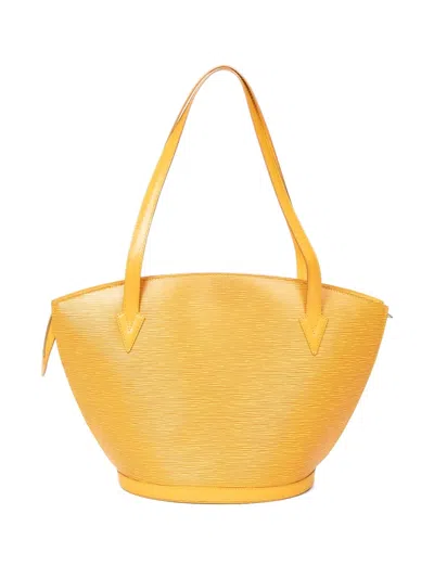 Pre-owned Louis Vuitton 1990 Jacques Pm Handbag In Yellow