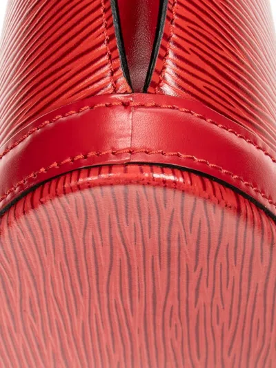 Pre-owned Louis Vuitton 1996 St-jacques Pm Leather Shoulder Bag In Red