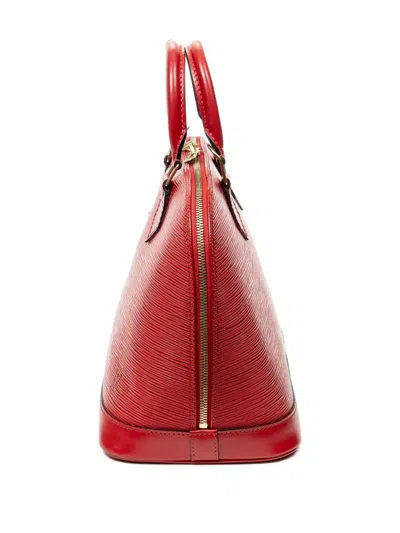 Pre-owned Louis Vuitton Pm Alma Tote Bag In Red