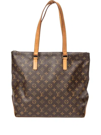 Pre-owned Louis Vuitton Cabas Mezzo Shoulder Bag In Brown