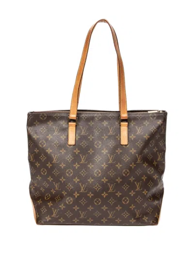 Pre-owned Louis Vuitton Cabas Mezzo Shoulder Bag In Brown