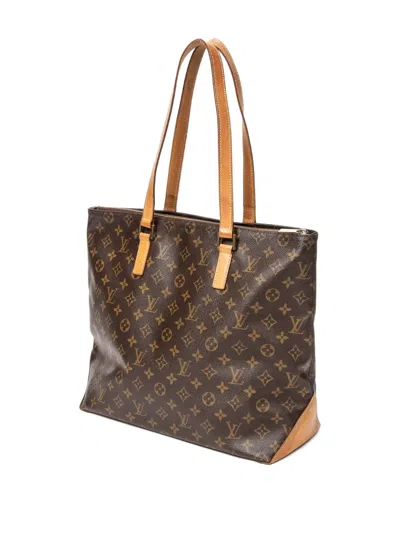 Pre-owned Louis Vuitton Cabas Mezzo Shoulder Bag In Brown