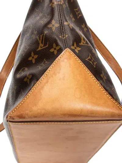 Pre-owned Louis Vuitton Cabas Mezzo Shoulder Bag In Brown