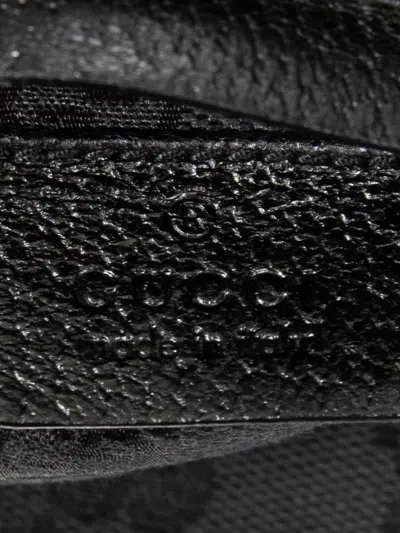 Pre-owned Gucci 2000 Gg-pattern Belt Bag In Black