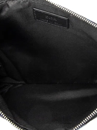 Pre-owned Dior X Hajime Sorayama Dinosaur Robot Clutch Bag In Blue