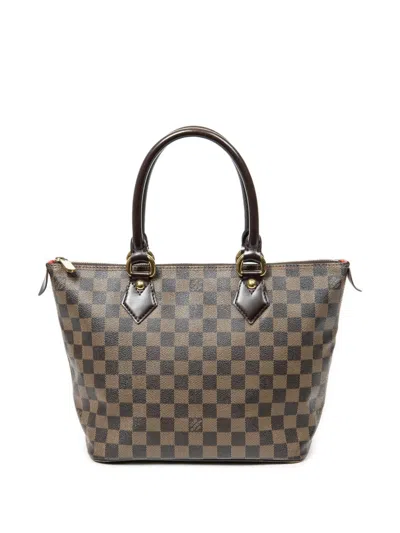 Pre-owned Louis Vuitton 2006 Saleya Pm Tote Bag In Brown
