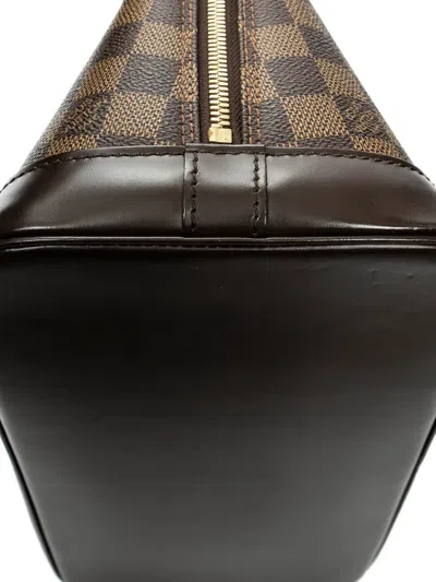 Pre-owned Louis Vuitton 2003 Alma Pm Damier Ebène Tote Bag In Brown