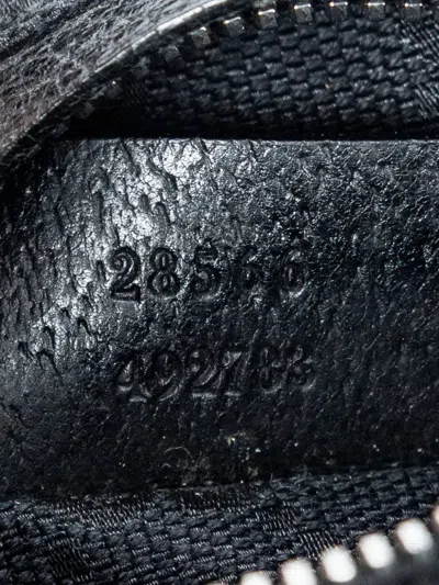 Pre-owned Gucci Gg-pattern Belt Bag In Black