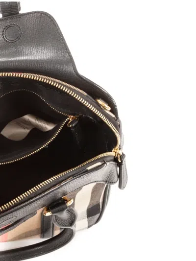 Pre-owned Burberry 2000 House Check Tote Bag In Neutral