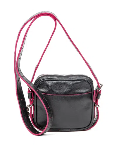Pre-owned Loewe Anagram Cross Body Bag In Black