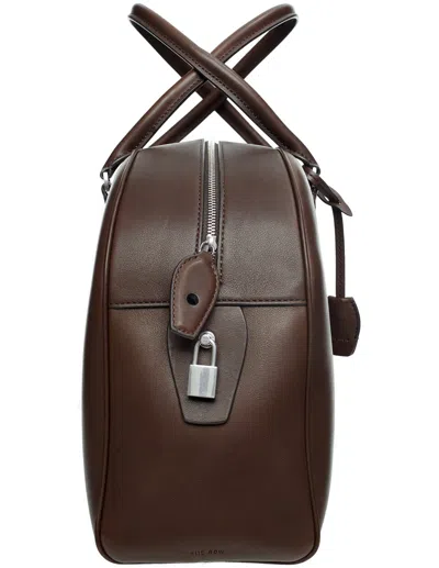 The Row Deep Brown Ans Bag In Brown
