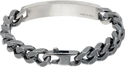 Mm6 Maison Margiela Classic Chain Bracelet In Black