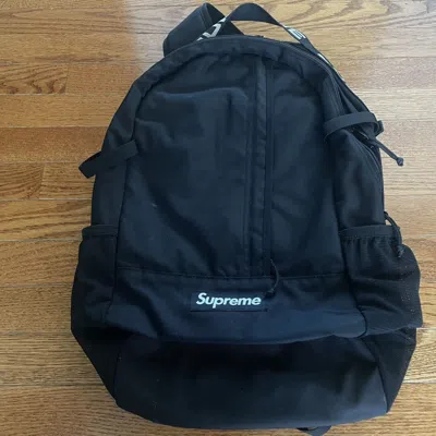 Pre-owned Supreme Backpack Ss18 Black