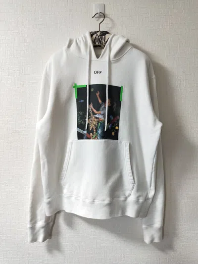 Pre-owned Off-white Pascal Print Hoodie In White