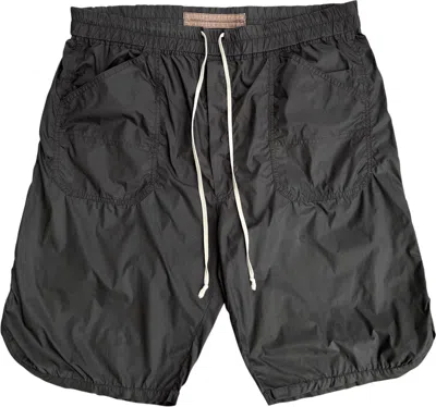 Pre-owned Rick Owens '08  "creatch" Nylon Shorts - 36 In Black