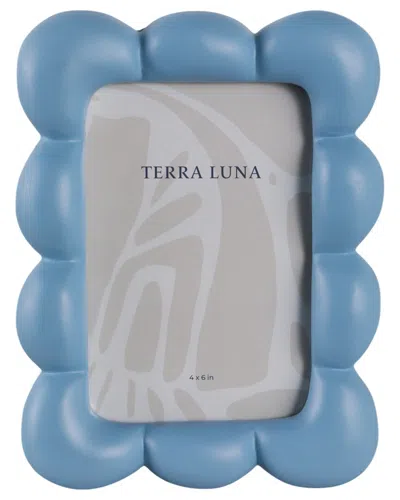 Sagebrook Home 4x6in Puffy Squiggle Photo Frame In Blue