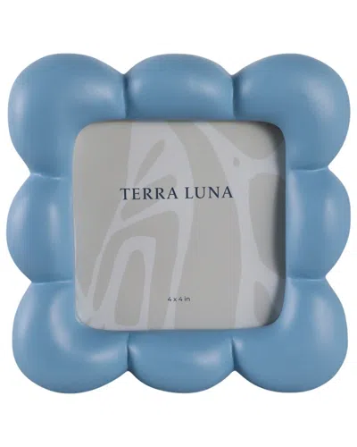 Sagebrook Home 4x4in Puffy Squiggle Photo Frame In Blue