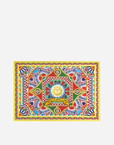 Dolce & Gabbana Gift Box With 2 Porcelain Teacups With Saucers In Multi