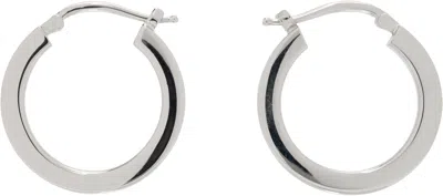 Mm6 Maison Margiela Numeric Hoop Earrings In Metallic