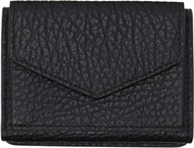 Maison Margiela Black Four Stitches Pocket Wallet In Black