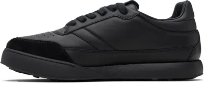 Givenchy Black Calf Leather Bos Taurus Low Top Sneakers In Multi