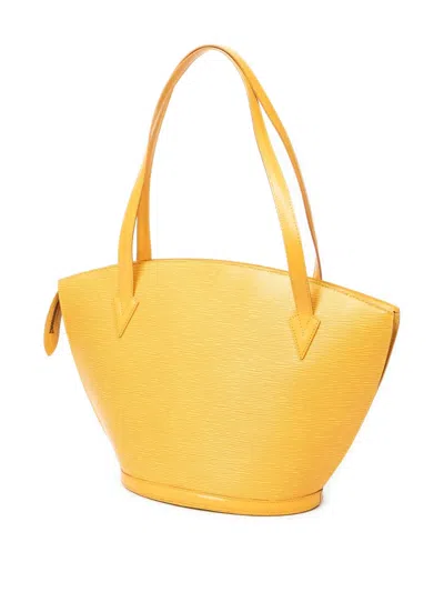 Pre-owned Louis Vuitton 1995 St-jacques Shopping Gm Textured Tote Bag In Yellow