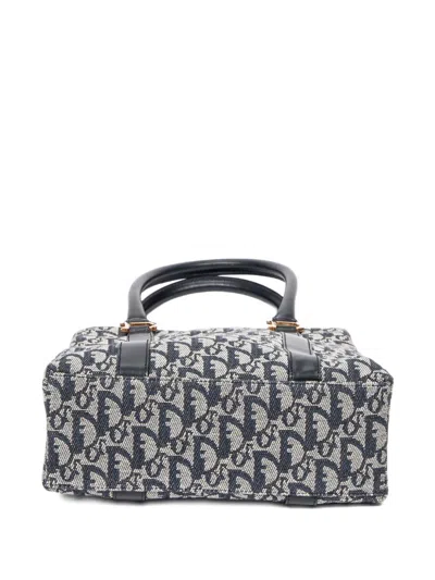 Pre-owned Dior 1990s Monogram Top-handle Bag In Neutral