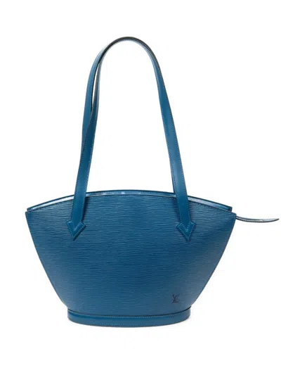 Pre-owned Louis Vuitton 1986 St-jacques Pm Shoulder Bag In Blue