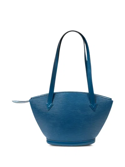 Pre-owned Louis Vuitton 1986 St-jacques Pm Shoulder Bag In Blue