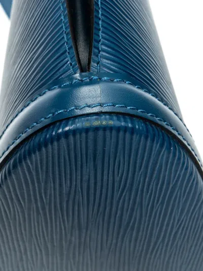 Pre-owned Louis Vuitton 1986 St-jacques Pm Shoulder Bag In Blue