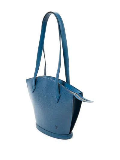 Pre-owned Louis Vuitton 1986 St-jacques Pm Shoulder Bag In Blue
