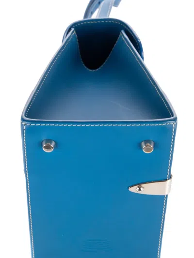 Pre-owned Goyard Saigon Pm Patterned Tote Bag In Blue